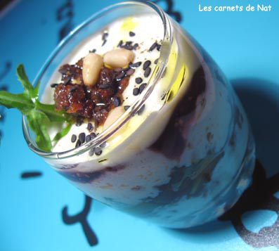 Verrine au fromage, tomates séchées, roquette…-1